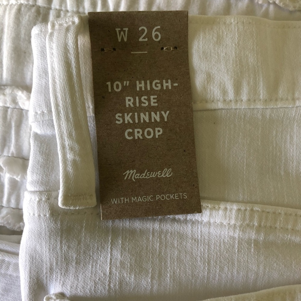 Madewell 10” High Rise Skinny Crop NWT